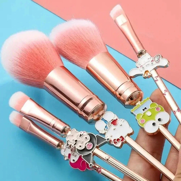 Cartoon hello kitty make up brushes - Picture 4 of 4